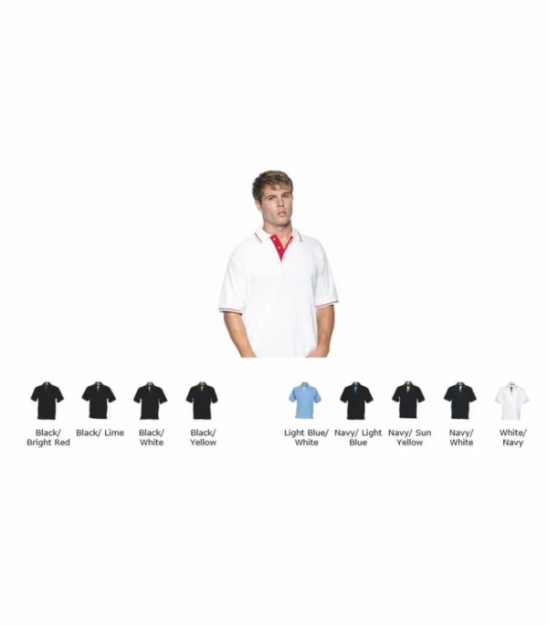 Kustom Kit KK606 St Mellion Contrast Tipped Polo